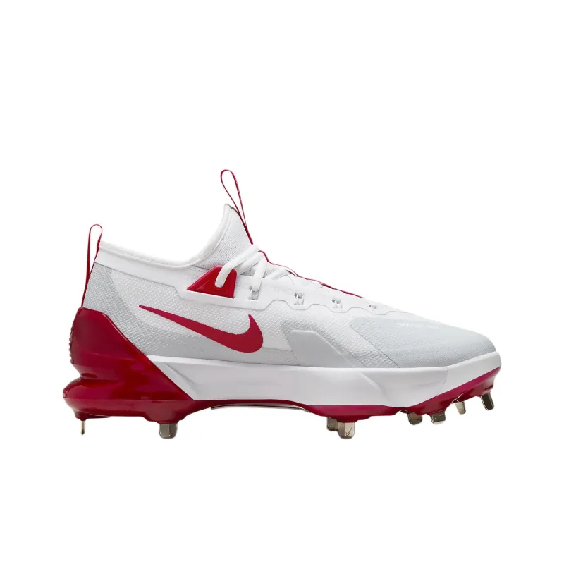 Nike Force Zoom Trout 9 Elite White Pure Platinum Team Red University Red-1