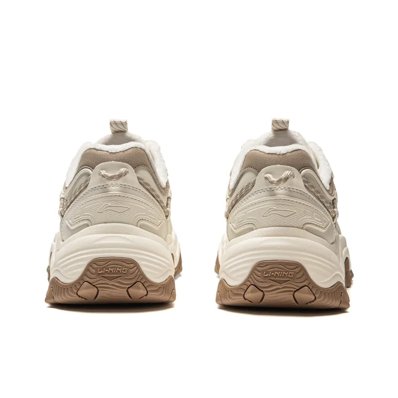 LiNing Cat's Claw Lite 2 Anti Slip Wear Resistant Low Top Casual Shoes Women's Beige-5