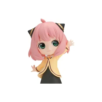 BANPRESTO Anya Forger Qposket SPY X FAMILY Outfit Style Chibi Figures Pink/Yellow