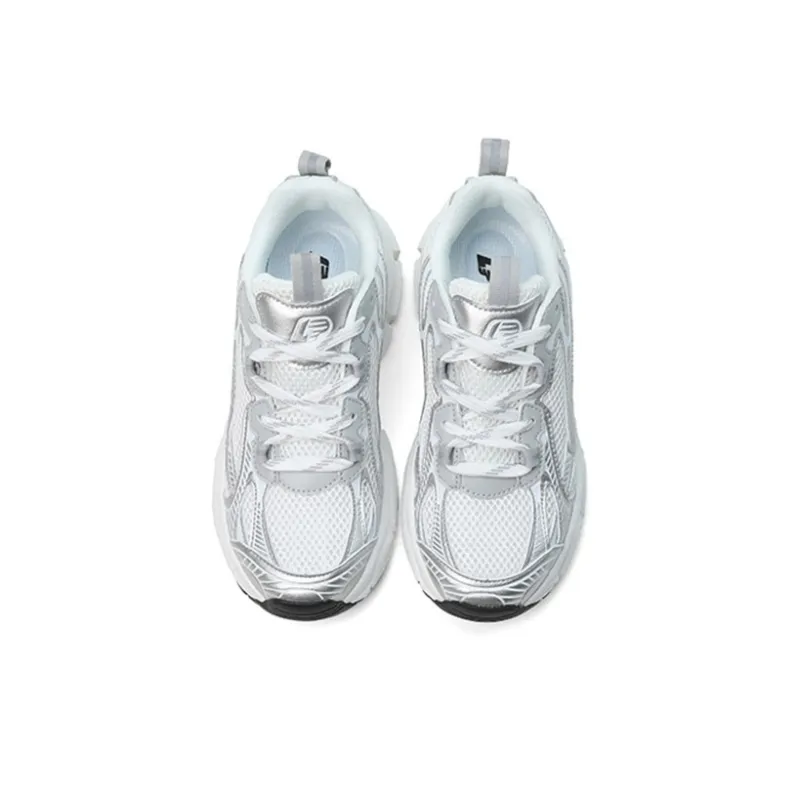 LPMX Anti Slip Wear Resistant Low Top Casual Running Shoes Men's White Gray-3