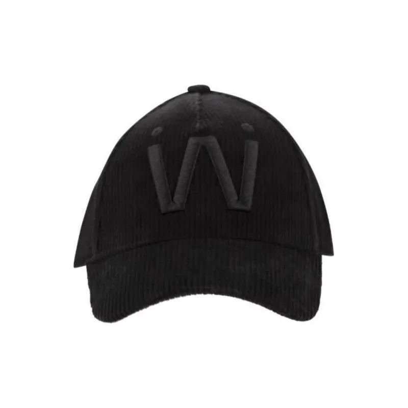 WEEKEND MaxMara Velvet Corduroy Baseball Caps Women's Black-0