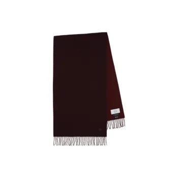 Maison Kitsune Virgin Wool Knit Scarves Men's Brown
