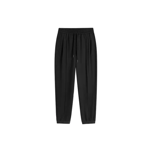 PEACEBIRD MEN Casual Pants Unisex Black First Batch