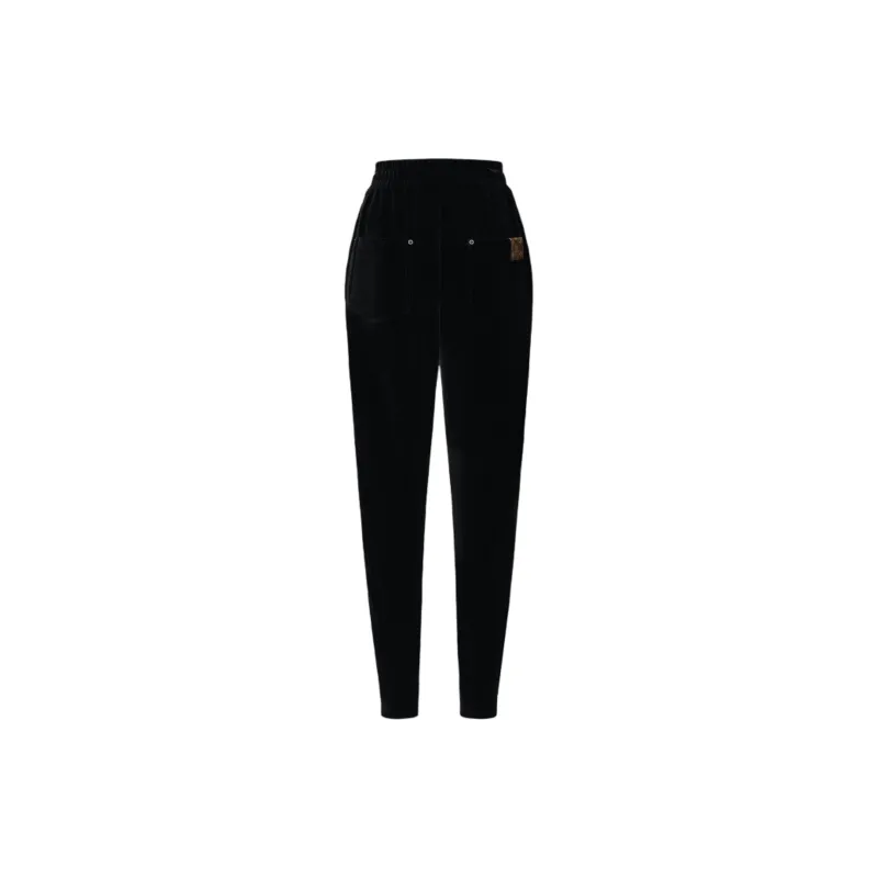 LOUIS VUITTON Knitted Sweatpants Women's Black-1