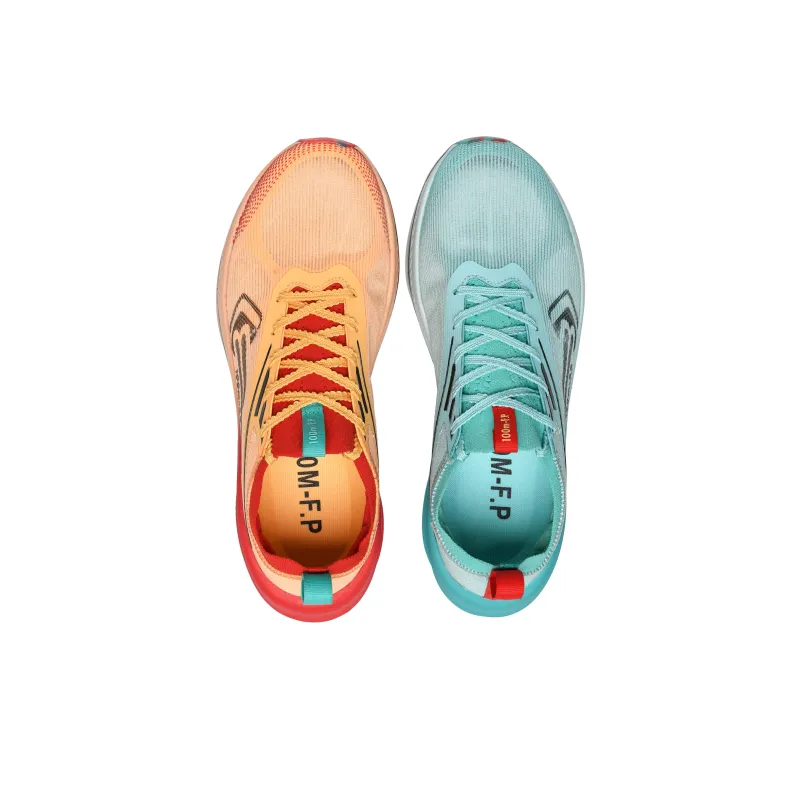100m F.P Extreme Shadow Running Shoes Unisex Low Top Lake Blue/Pink-2