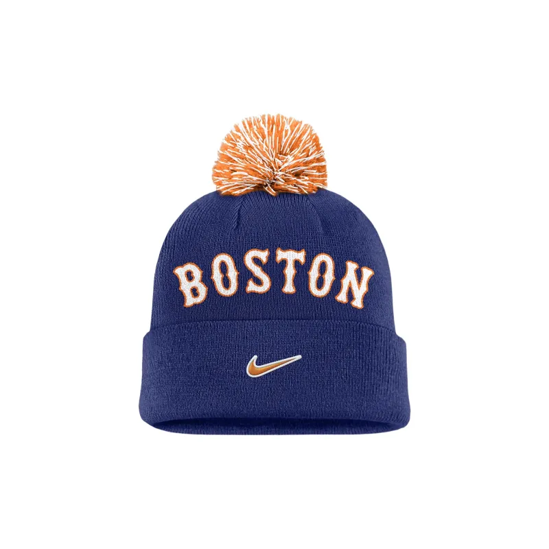 Nike Boston Red Sox Peak Men's Nike Mlb Cuffed Pom Beanie-1