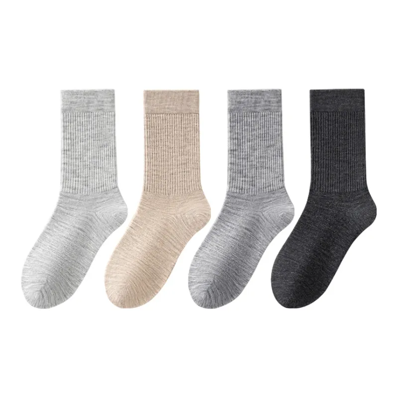 SHIWAJI Mid Calf Socks Women's 4 Pack-7