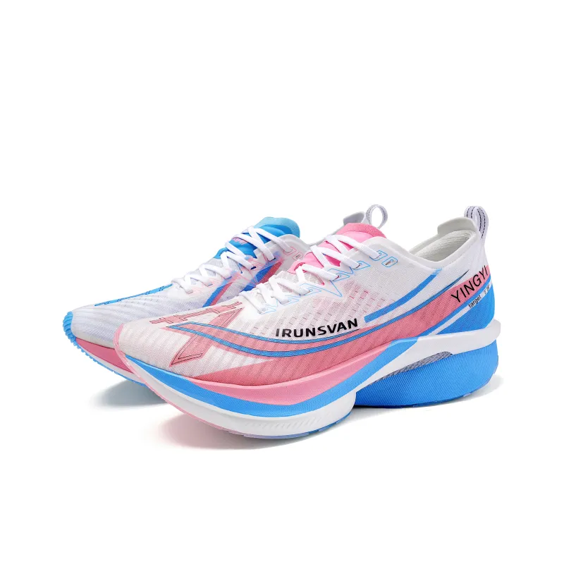 IRUNSVAN Low Top Running Shoes Unisex Mismatched Glauber's Plum Blossom-0
