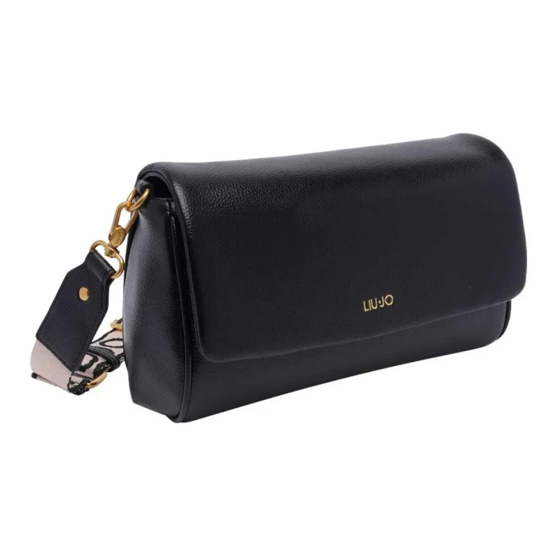 LIU·JO Polyester Crossbody Shoulder Bag Medium Size Women's Black-1