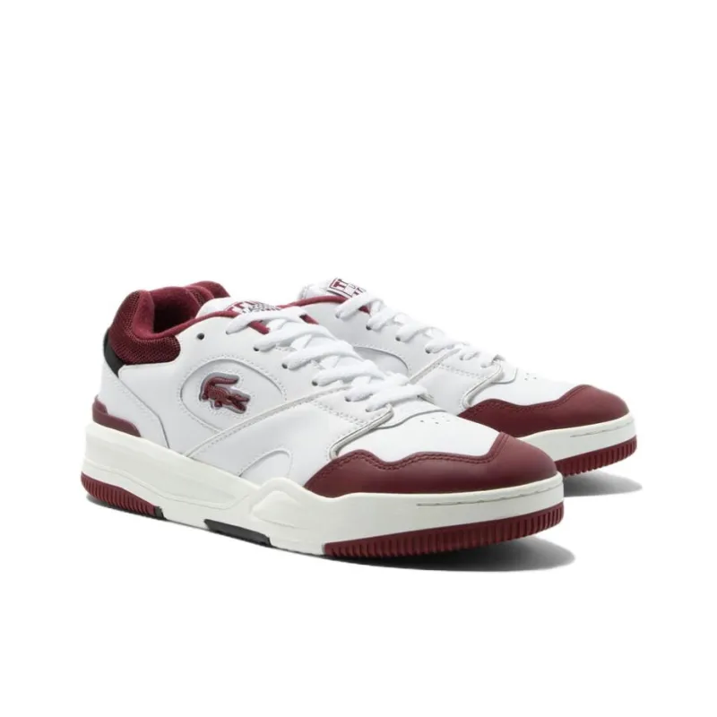 LACOSTE Low Top Skateboard Shoes Men's White-2