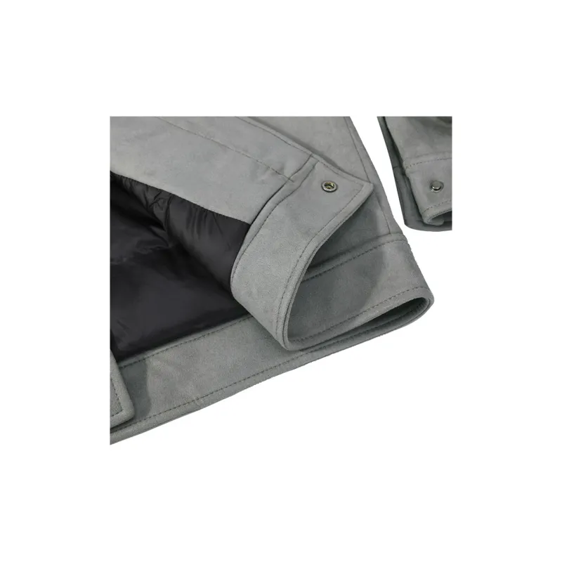 DAVID NAMAN Jackets Men Gray-4