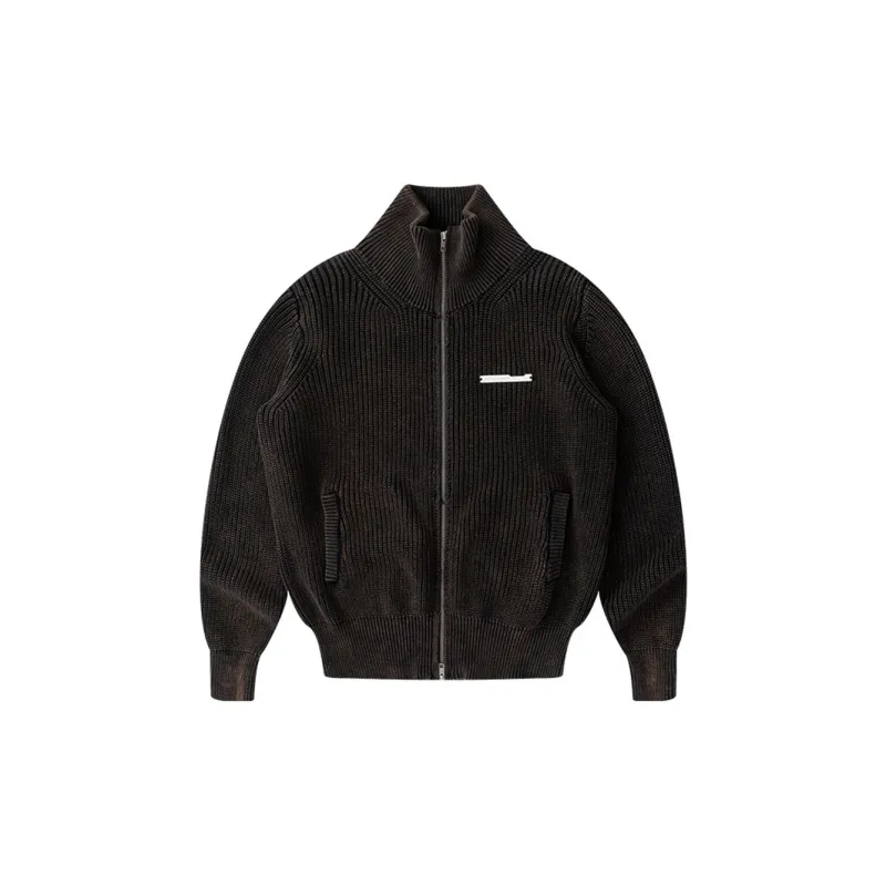 ENSHADOWER Sweater Coat Unisex Brown Black-1