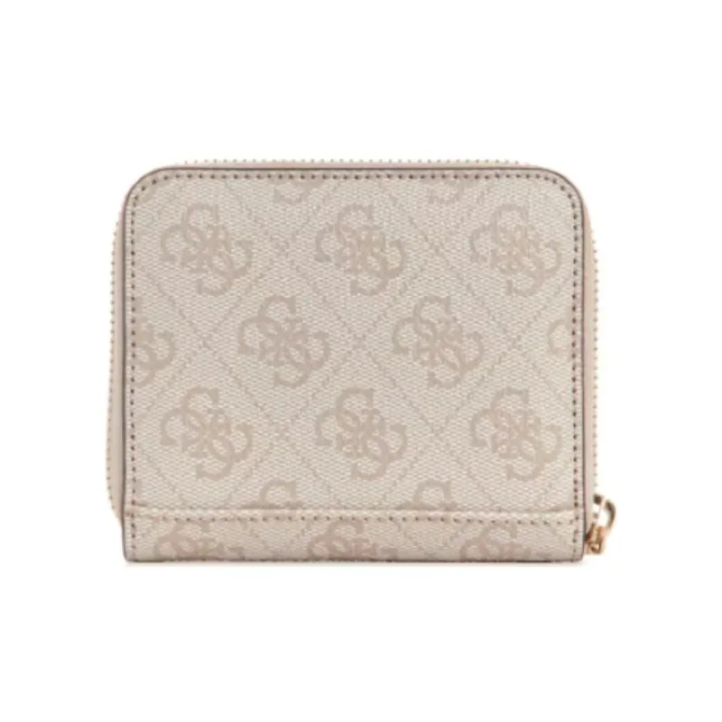GUESS Artificial Leather Wallet Small Size Women's Gray Pink-1