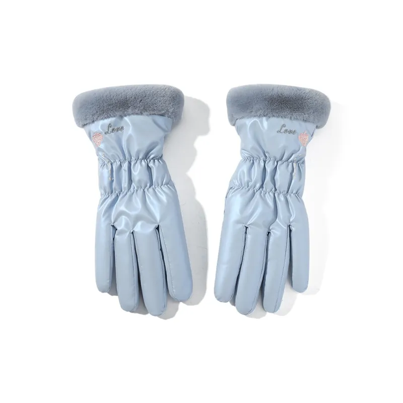 NANJIREN Thickened Warm Gloves Women's-4