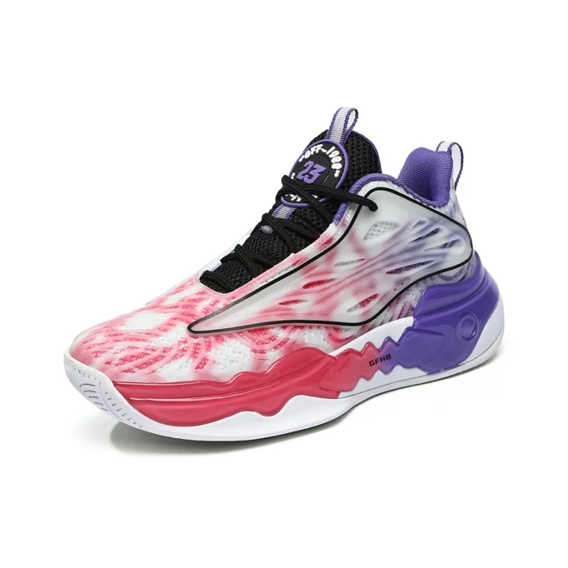 Kung Fu Partners Anti-Slip Wear-Resistant Warm Rebound Reflective With High Visibility Mid-Top Basketball Shoes Unisex-4