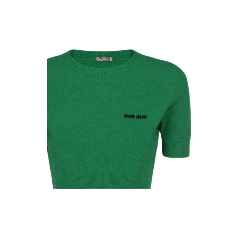 MIU MIU SS22 Sweater Women's Green-2