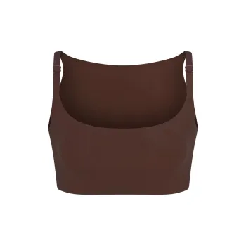 SKIMS FW24 FITS EVERYBODY BACK SMOOTHING SCOOP BRALETTE Bra Women's 1 Pack COCOA/Cocoa