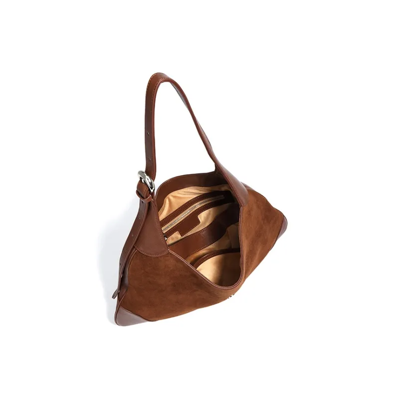FAIRWHALE Matte Cowhide Leather Shoulder Bag Regular Women's Multicolor-2