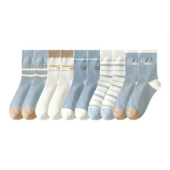 Lan Miao Mid Calf Socks Women's 10 Pack