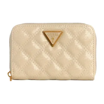 GUESS Artificial Leather Wallet Medium Size Women's Gray White