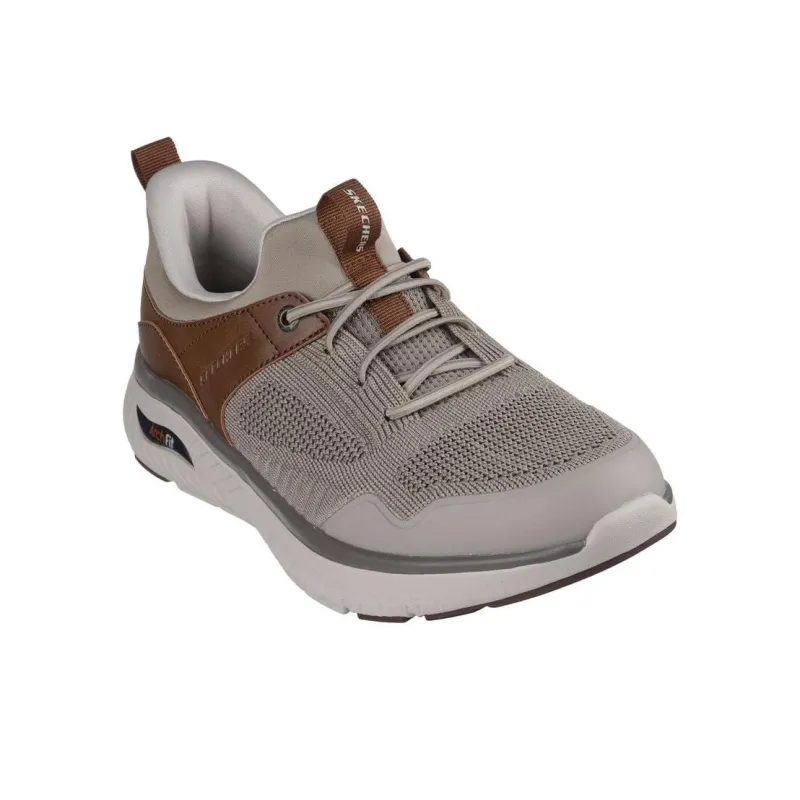 Skechers Arch Fit Anti Slip Wear Resistant Low Top Casual Shoes Men's Taupe-2