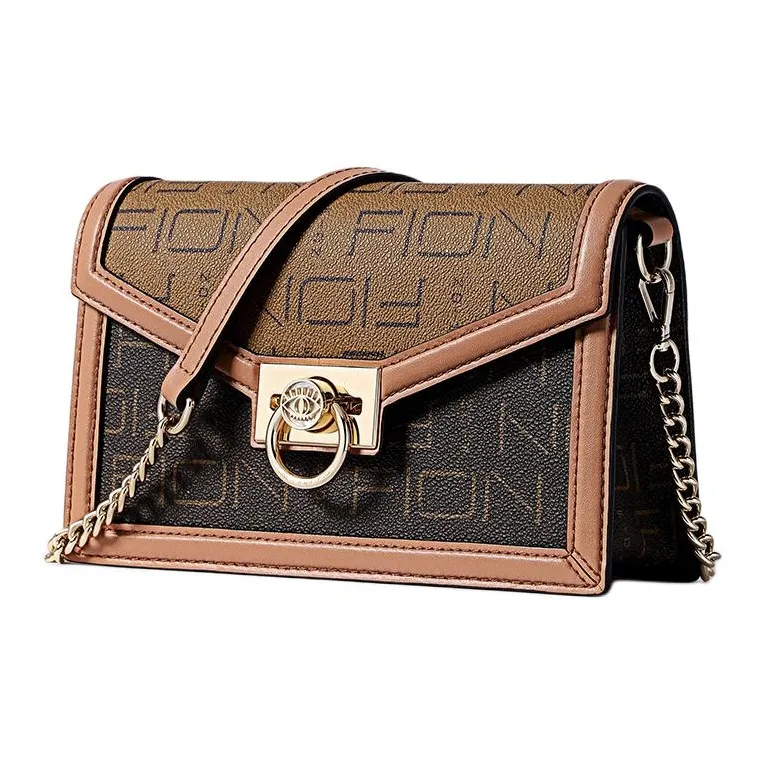 FION Artificial Leather Envelope Bag, Shoulder Bag Medium Size Women's Multicolor-1