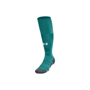 Under Armour Magnetico Grip Knee-High Socks Unisex 1 Pack Coastal Blue/Asphalt Gray/White