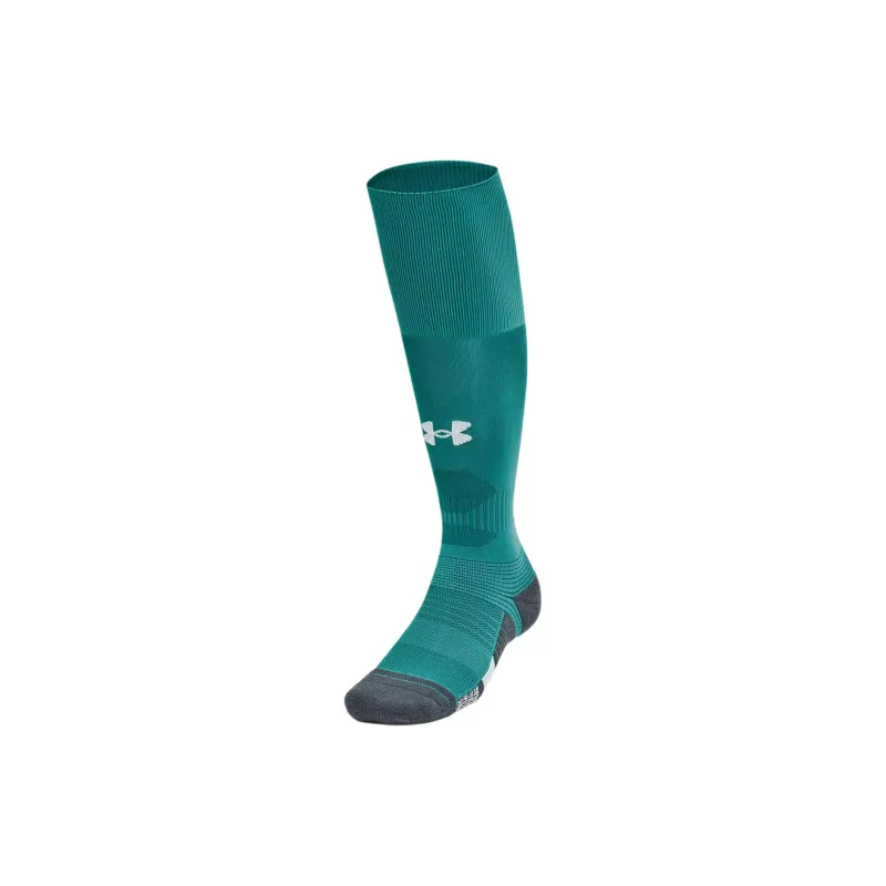 Under Armour Magnetico Grip Knee-High Socks Unisex 1 Pack Coastal Blue/Asphalt Gray/White-0