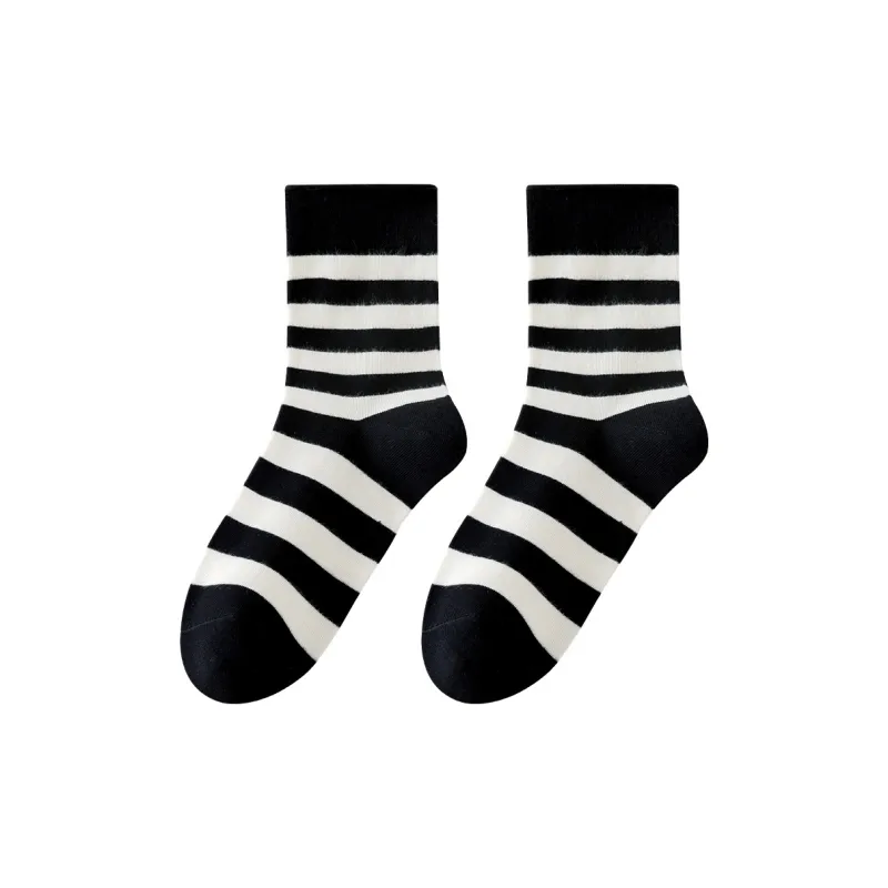 Lan Miao Mid Calf Socks Women's 5 Pack-8