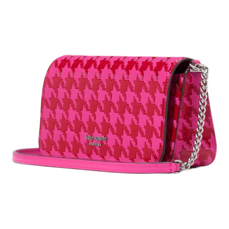 Kate Spade Leather Wallet Crossbody Bag Women's Pink Multicolor-1