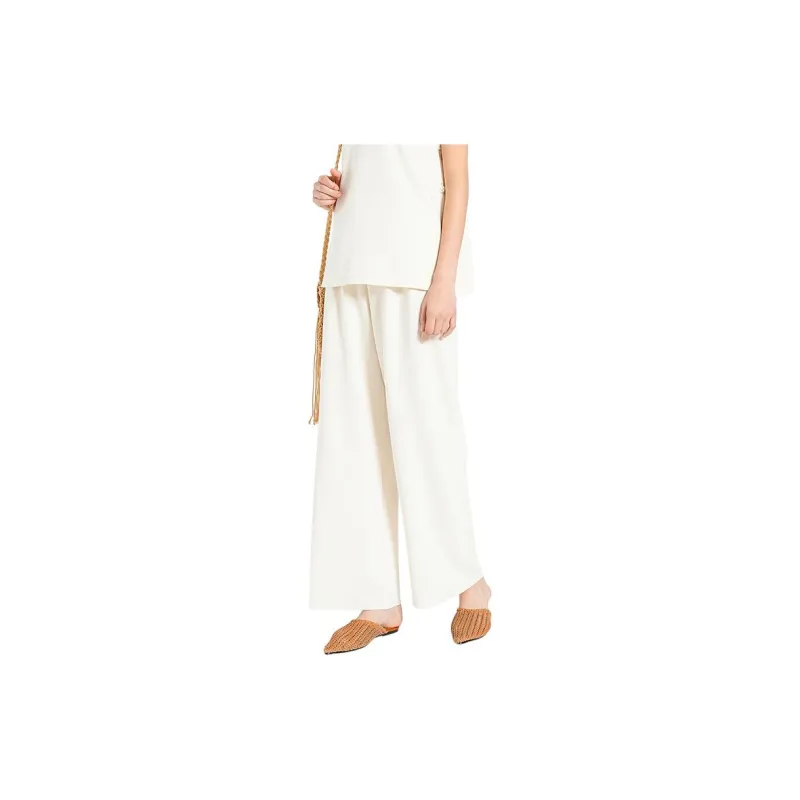 BESIONIA SS24 Casual Pants Women's White-3