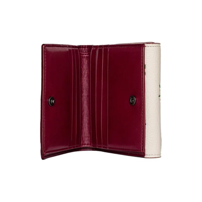 COACH Leather Clutch Envelope Bag Coin Purse Wallet Regular Women's White-3