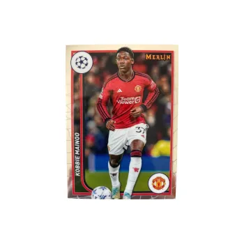 Topps 23 24 Merlin Chrome Manchester United Kobbie Mainoo Common Card Player Card Product Access Sports Cards 1 Pc