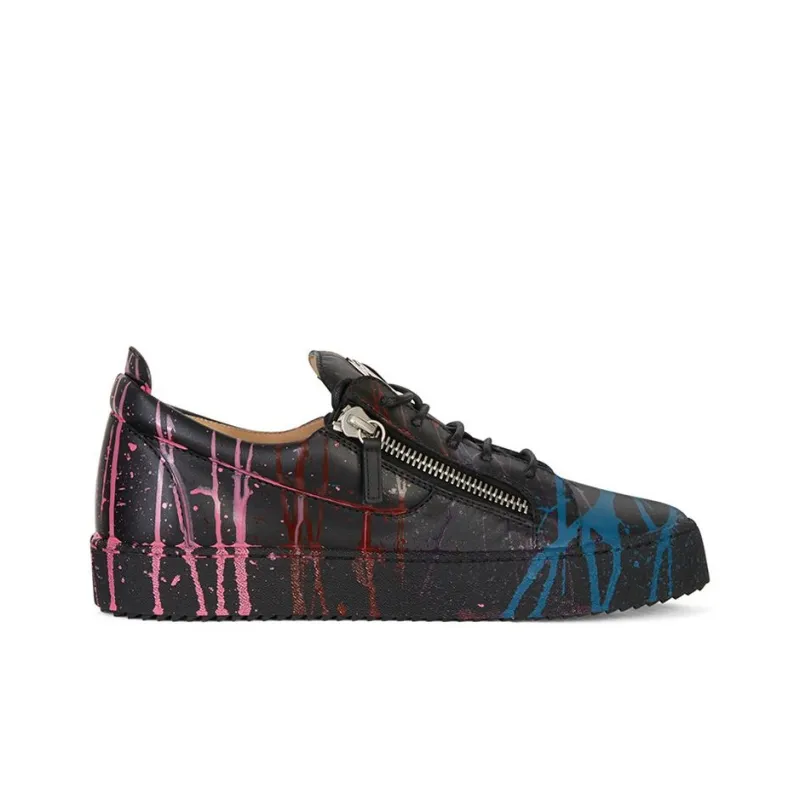 Giuseppe Zanotti/GZ Frankie Low Top Skateboard Shoes Men's Black-1
