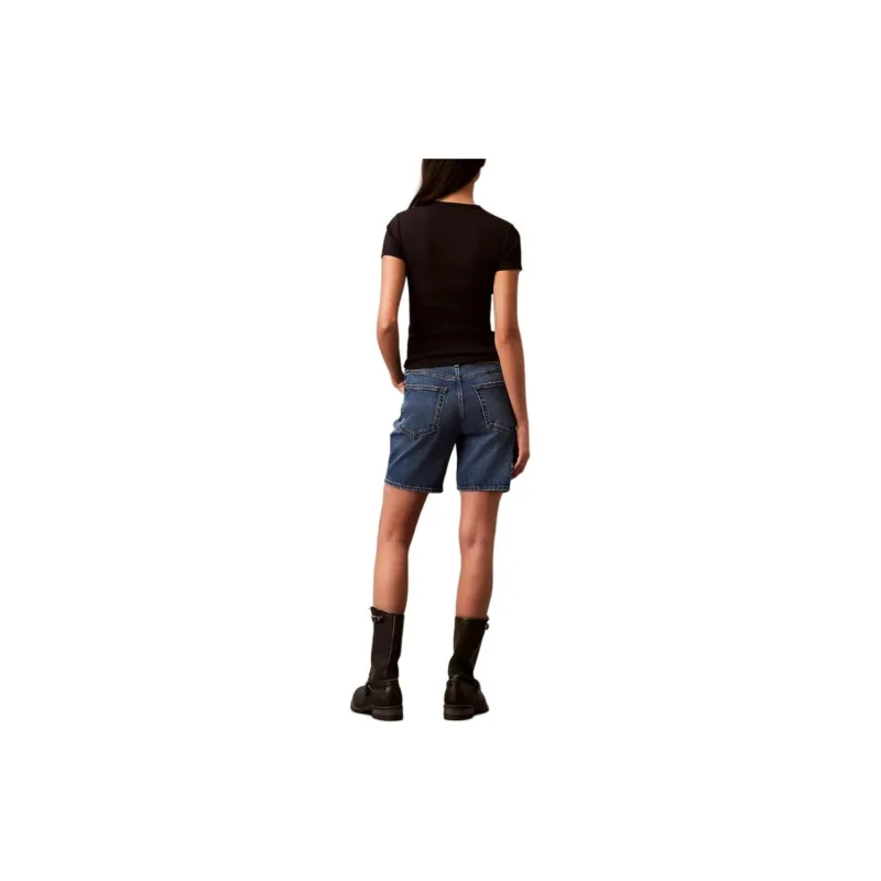 CALVIN KLEIN Denim Shorts Women's Dark Blue-1