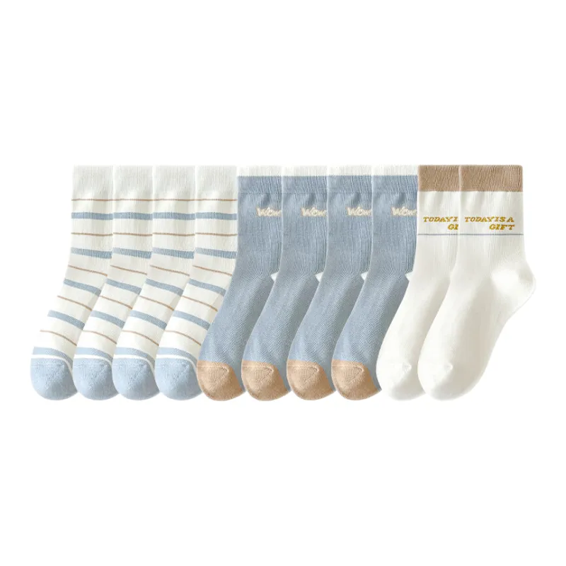 Lan Miao Mid Calf Socks Women's 10 Pack-2