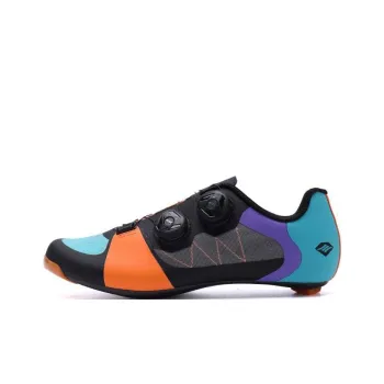 SANTIC Cycling Shoes Men Low-Top Blue/Orange/Gray