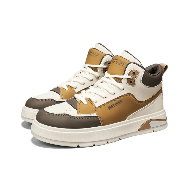 Meiretu Slip Resistant, Abrasion Resistant, Lightweight High Top Skateboard Shoes Men's-15
