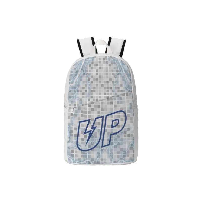 TURN UP Nylon Backpack Unisex White-0