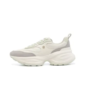 LI NING 1990 Classic Collection Cushioning Wear Resistant Low Top Casual Running Shoes Women's White Green