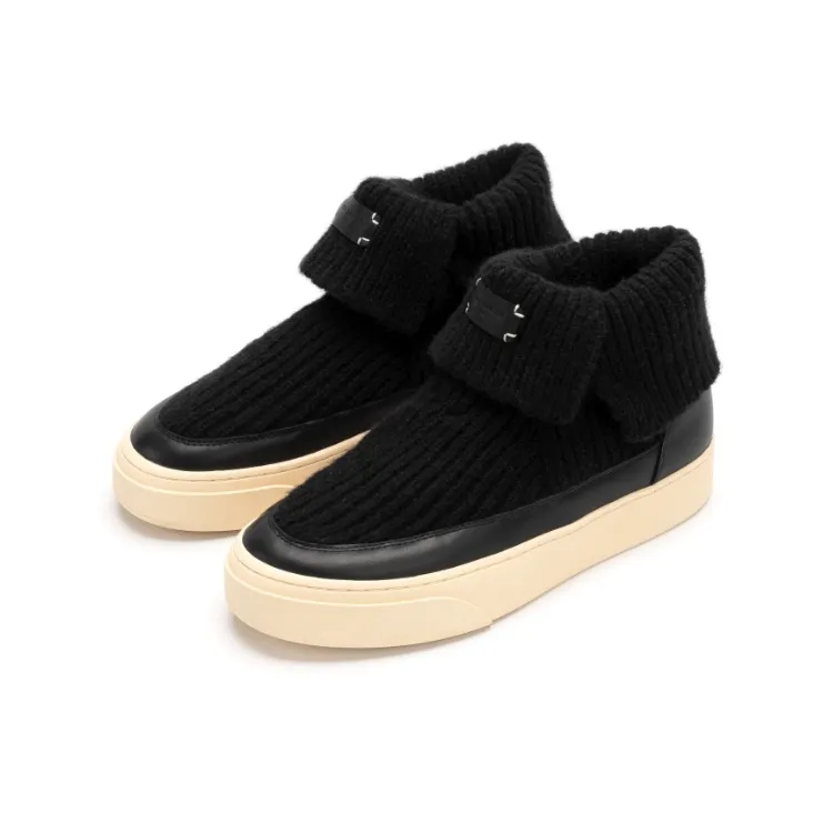 FOOT INDUSTRY Foot Industry Mid Top Skateboard Shoes Unisex Black-2