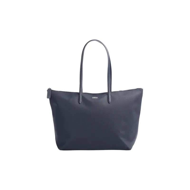 LACOSTE PVC Tote Bag, Shopping Bag, Shoulder Bag, Handbag Regular Women's Marine Blue-1