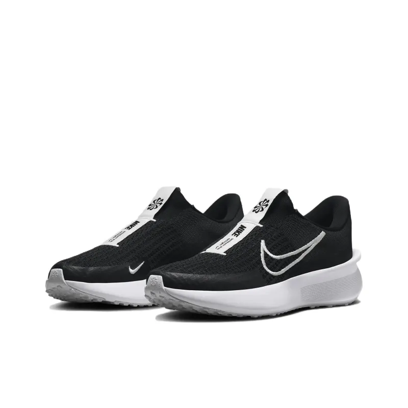 Nike Interact Run EasyOn Black White Women's-2