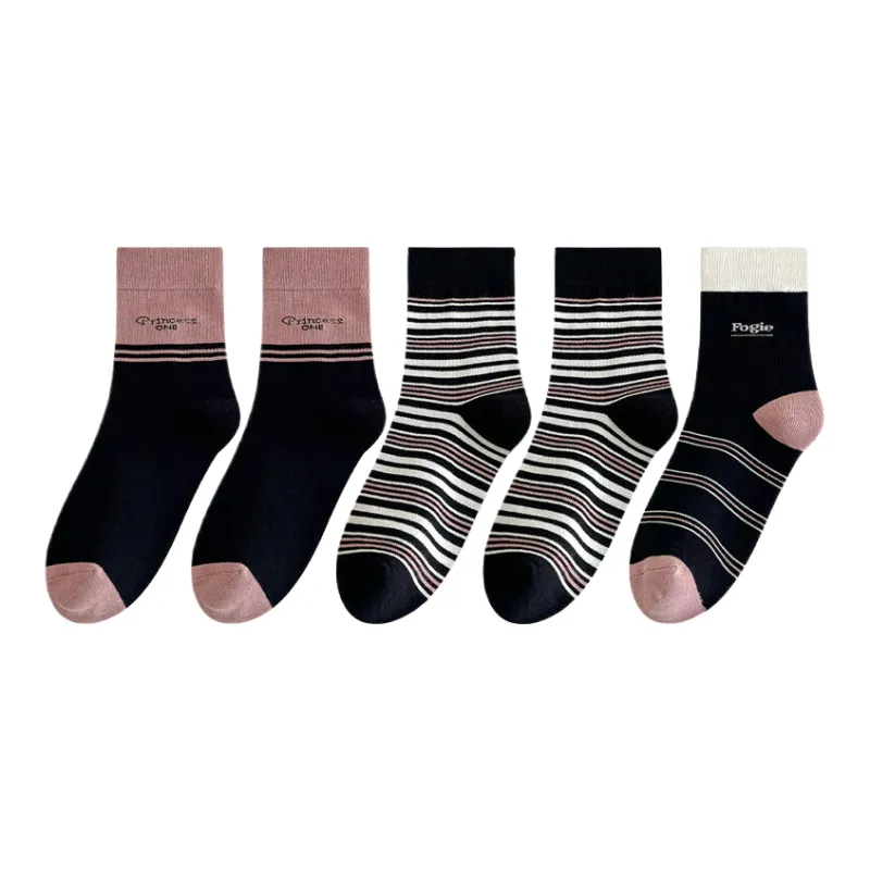 Lan Miao Mid Calf Socks Women's 5 Pack-1