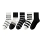 White Thin Stripes+Black & White+Black Pinstripe+White Wide Stripes+Black
