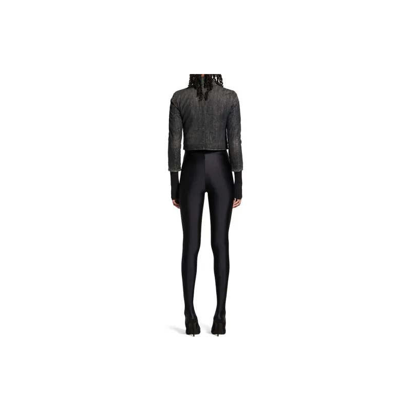 Balenciaga Shrunk Denim Racer Jacket-3