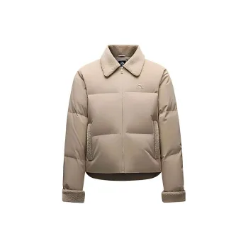 Anta Sports Life Collection Down Jacket Women's Cream Apricot Coffee