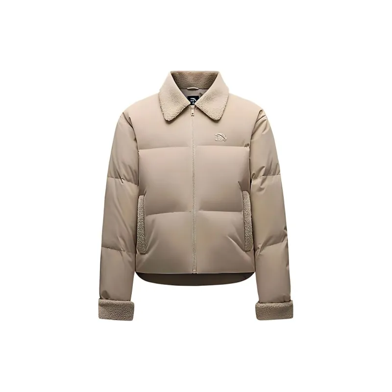 Anta Sports Life Collection Down Jacket Women's Cream Apricot Coffee-0