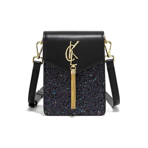 CLEVER& KETCH PU Shoulder Bag Small Size Women's Black