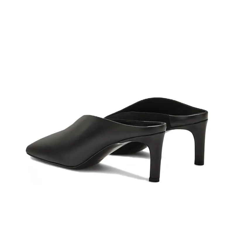 JIL SANDER Square-toe Leather Mules-3